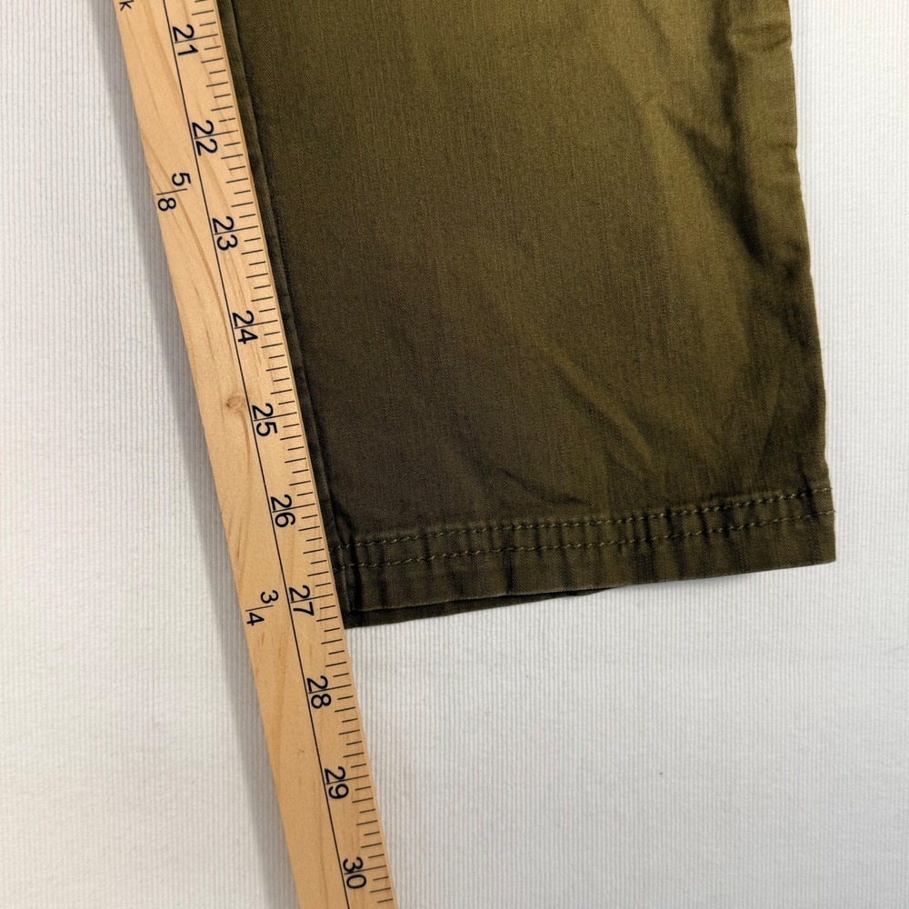 Pact Organic Cotton Jogger Pants Medium Olive Green Elastic Drawstring Chino - Picture 6 of 16